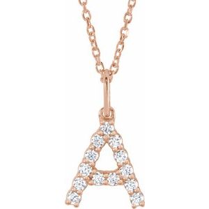 Accented Initial Necklace