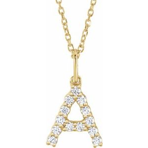 Accented Initial Necklace