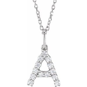 Accented Initial Necklace