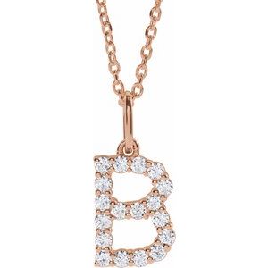 Accented Initial Necklace