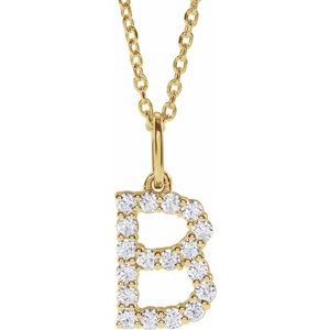 Accented Initial Necklace