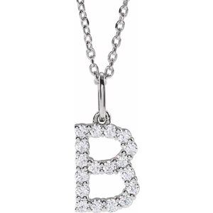 Accented Initial Necklace