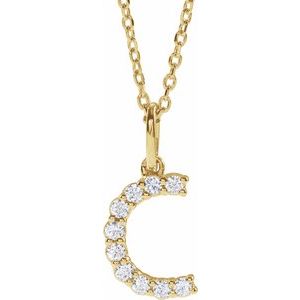 Accented Initial Necklace