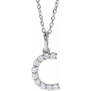 Accented Initial Necklace