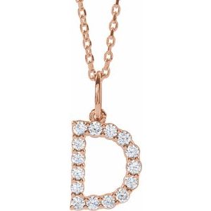 Accented Initial Necklace