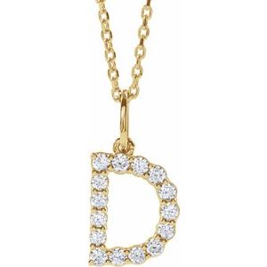 Accented Initial Necklace