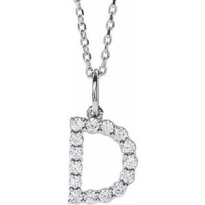 Accented Initial Necklace