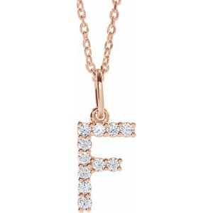 Accented Initial Necklace