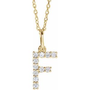 Accented Initial Necklace