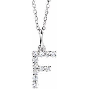 Accented Initial Necklace