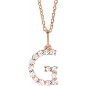 Accented Initial Necklace