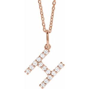 Accented Initial Necklace
