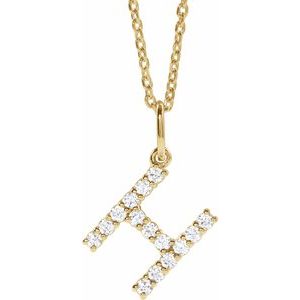 Accented Initial Necklace