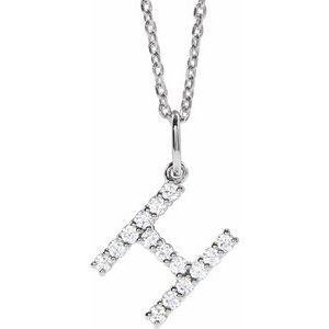 Accented Initial Necklace