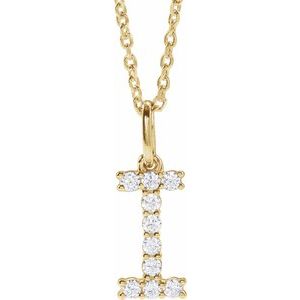 Accented Initial Necklace