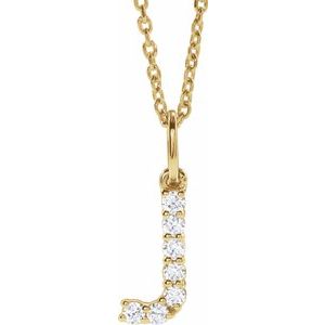 Accented Initial Necklace