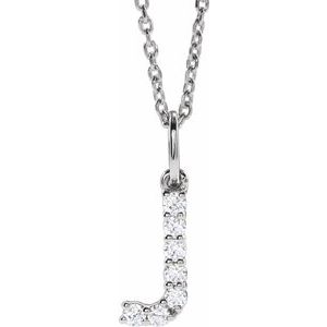 Accented Initial Necklace
