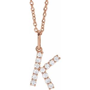 Accented Initial Necklace