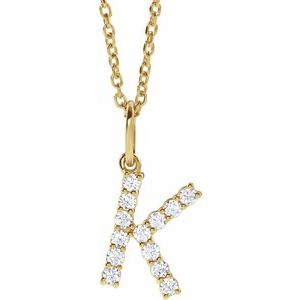 Accented Initial Necklace