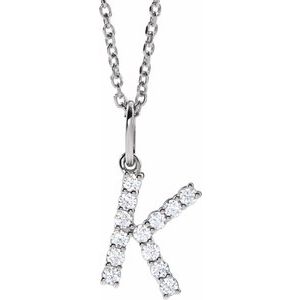 Accented Initial Necklace