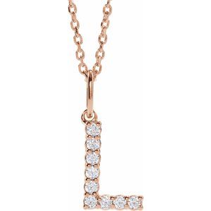 Accented Initial Necklace