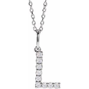 Accented Initial Necklace