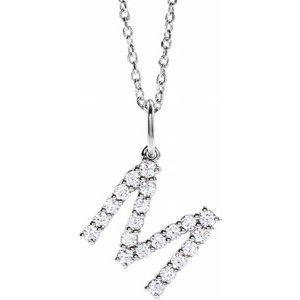 Accented Initial Necklace