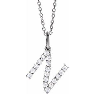 Accented Initial Necklace