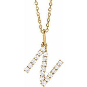 Accented Initial Necklace
