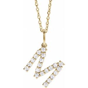 Accented Initial Necklace