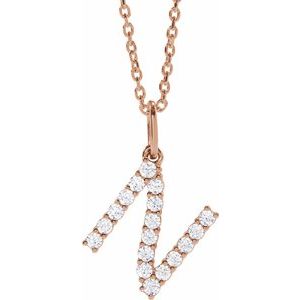 Accented Initial Necklace