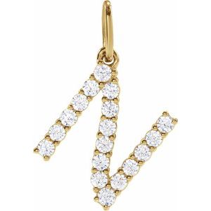 Accented Initial Necklace