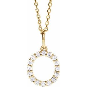 Accented Initial Necklace