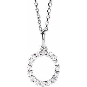 Accented Initial Necklace