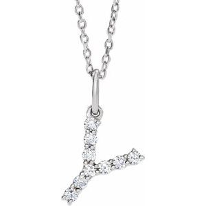 Accented Initial Necklace