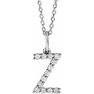 Accented Initial Necklace