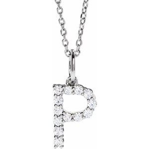 Accented Initial Necklace