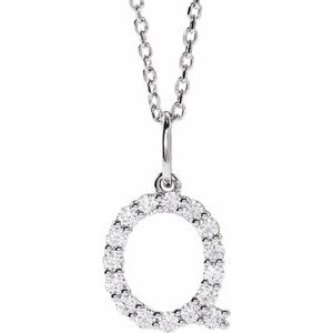 Accented Initial Necklace