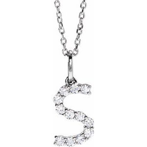 Accented Initial Necklace