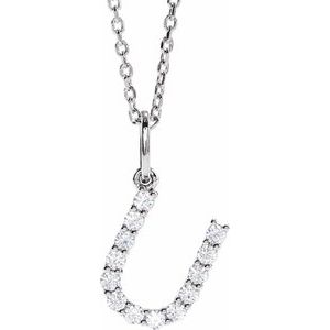 Accented Initial Necklace