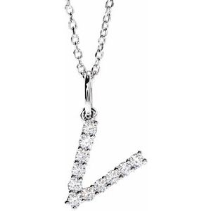Accented Initial Necklace