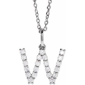 Accented Initial Necklace
