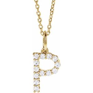 Accented Initial Necklace