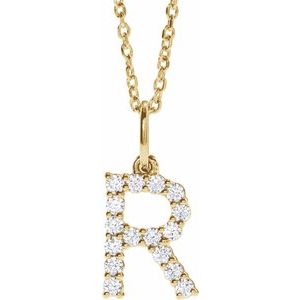 Accented Initial Necklace