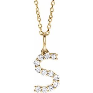 Accented Initial Necklace