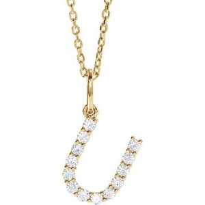 Accented Initial Necklace