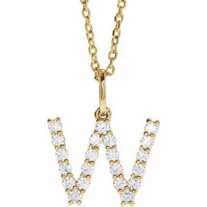 Accented Initial Necklace