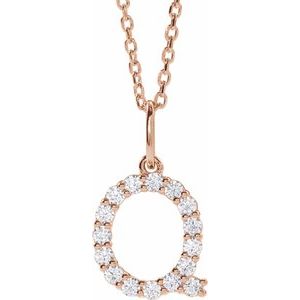 Accented Initial Necklace