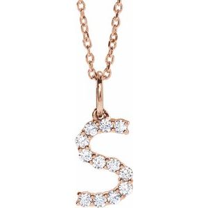 Accented Initial Necklace