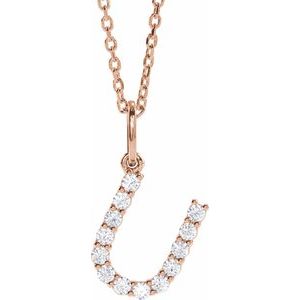 Accented Initial Necklace